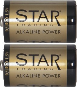 Batterie 2er-Pack D 1,5V Power Alkaline Gold Von Star Trading - 