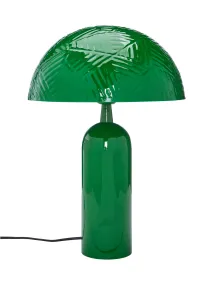 Carter 45cm Grün tischlampe Von PR Home - Carter besteht aus Metall in glänzendem Grün, der Schirm hat einen Durchmesser von 31 cm und ist mit einem dekorativen Hammerschlagmuster versehen.