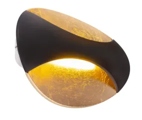 Alexandra 21cm Gold wandlampe Von Globo Lighting - Den medf&ouml;ljande 6W LED-lampan ger en behaglig belysning med 230 lumen och en varm ljusf&auml;rg p&aring; 3000K.