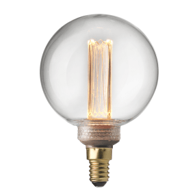 UNI-K E14 Globuslampe 80 2,3W 1800K Von Unison - Große LED-Glühfäden, die eine Kohlefadenlampe imitieren.