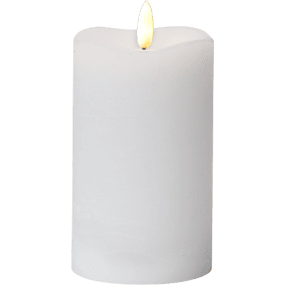 LED Stumpenkerze Flamme Weiß Von Star Trading - Die Leuchte verf&uuml;gt &uuml;ber einen eingebauten Timer, der die Leuchte 6 Stunden lang ein- und 18 Stunden lang ausschaltet und sich wiederholt.