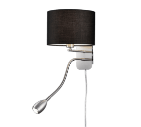 Hotel 23cm Schwarz leselampe Von Trio Lighting - 