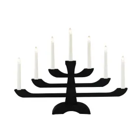Candelabra 7 Lights Schwarz Von Konstsmide - Mit seinen drei stilvollen Ebenen und sieben warmwei&szlig;en Lichtern verbindet es klassischen Charme mit modernem Design.