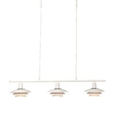 Epsilon 86cm Weiß hängelampe Von Aneta Lighting - EPSILON ist die klassische Deckenleuchte, die mit ihren drei kleineren Schirmen einen moderneren Stil erhält.