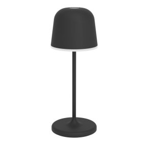 Mannera 20cm Schwarz tragbare Von Eglo - Das Aufladen erfolgt ganz einfach &uuml;ber das mitgelieferte USB-Kabel und l&auml;sst sich somit problemlos &uuml;berallhin mitnehmen &ndash; egal ob auf der Terrasse, im Garten oder beim Picknick.