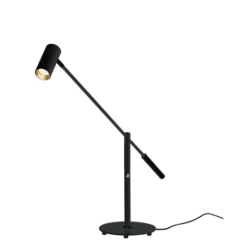 Concord 58cm Schwarz schreibtischlampe Von Aneta Lighting - Sowohl der Lampenkopf als auch der Arm lassen sich verstellen, sodass Sie das Licht ganz einfach dorthin lenken können, wo Sie es möchten.