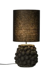 Bubbles 48cm Schwarz tischlampe Von Aneta Lighting - Mit Textilschirm, der für ein sanftes und angenehmes Licht sorgt.