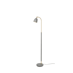 Deluxe Grau/Messing stehlampe Von Belid - Die Deluxe Stehleuchte ist eine elegante und zeitlose Leuchte in warmem Gr&uuml;n und messingfarbenem Metall.