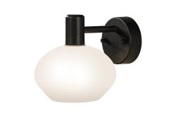 Elba Ø15 Schwarz badezimmerlampe Von Aneta Lighting - Mit seinem schlichten und stilvollen Design passt Elba in die meisten Badezimmer.