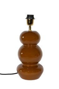 Becca 36cm Braun lampenfuß Von Alde & Lind - Die abgerundete Form mit drei weichen Segmenten verleiht der Lampe einen verspielten und zugleich stilvollen Ausdruck.