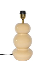 Becca 36cm Beige lampenfuß Von Alde & Lind - Die abgerundete Form mit drei weichen Segmenten verleiht der Lampe einen verspielten und zugleich stilvollen Ausdruck.