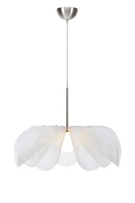 Styrka Ø75 Weiß hängelampe Von Markslöjd - Mit einem Durchmesser von 75 cm eignet sich die Lampe perfekt für das Schlafzimmer oder über dem Esstisch.