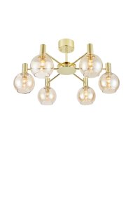 Ambra Ø75 Messing Von Markslöjd - Ambra ist eine gro&szlig;e und imposante Deckenleuchte mit einem Gestell in Messingoptik.