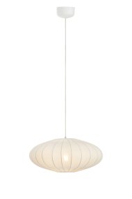 Solia Ø50 Weiß hängelampe Von Markslöjd - Solia ist eine elegante Pendelleuchte mit weicher, ovaler Form und skandinavisch-leichter Ausstrahlung.