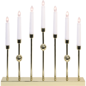 Gustavo Messing Von Star Trading - Stilvoller Kerzenst&auml;nder aus Metall in Messingoptik.