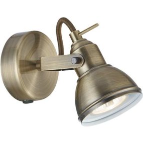 Focus 13cm Antikes Messing leselampe Von Searchlight - Die elegante Oberfläche verleiht ihr einen warmen und zeitlosen Ausdruck, der zu vielen Einrichtungsstilen passt, von traditionell bis modern.