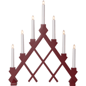 Rut ROT Von Star Trading - Das sch&ouml;ne Schachbrettmuster des Kerzenst&auml;nders ist ein Blickfang.