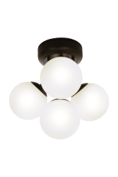 Nicosia Ø26 Schwarz badezimmerlampe Von Aneta Lighting - 4 x 25 W G9, nicht im Lieferumfang enthalten.