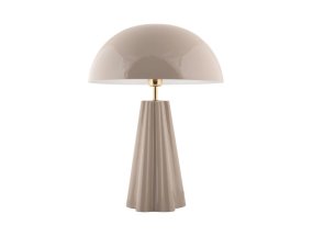 Amplio 55cm Greige tischlampe Von Leitmotiv - Amplio ist eine größere und markantere Tischleuchte, die Funktion und Stil vereint.