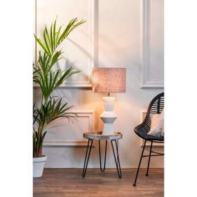 Ayla 50cm Cremeweiß lampenfuß Von Light & Living - 