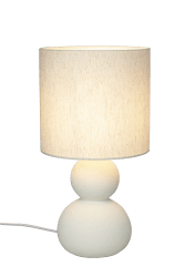 Kalamata 42cm Naturweiß tischlampe Von Aneta Lighting - Kalamata ist eine stilvolle und elegante Tischlampe aus Keramik.