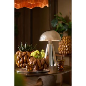 Surrina 40cm Nickel tischlampe Von Light & Living - 