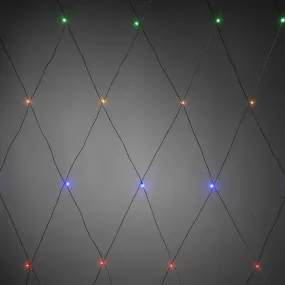 Lichternetz multi-colour 1,5m Mehrfarbig Von Konstsmide - Die Stromversorgung erfolgt über 24 V und die Schutzart IP44 ermöglicht eine sichere Verwendung im Außenbereich.