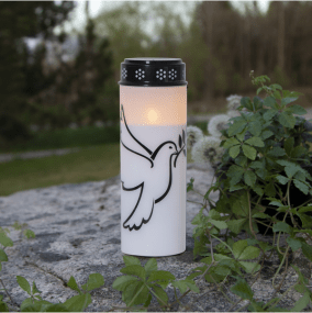 LED Grablicht Dove Weiß Von Star Trading - Extra lange Lebensdauer; 2500 Stunden und mit eingebautem Timer (6 Std.