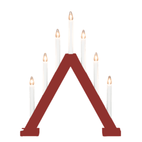 Nova 7 ROT Von Pixie Design - Nova passt perfekt ins Fenster und ist eine sch&ouml;ne Erg&auml;nzung Ihrer Weihnachtsdekoration in der Advents- und Weihnachtszeit.