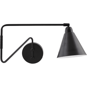 Game 70cm Schwarz wandlampe Von House Doctor - Das schwarze Metall verleiht der Lampe eine strenge und moderne Note, wodurch sie in die meisten Einrichtungen passt.