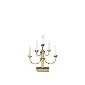 Candelabra 5 Lights Messing Von Konstsmide - Perfekt, um in der Advents- und Weihnachtszeit eine gem&uuml;tliche und einladende Atmosph&auml;re zu schaffen.