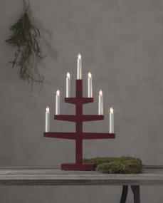 Trapp ROT Von Star Trading - Stellen Sie den Kerzenst&auml;nder beispielsweise ins Fenster und sorgen Sie so f&uuml;r eine wundervolle Adventsstimmung in Ihrem Zuhause.