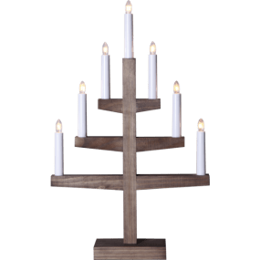 Trapp Braun Von Star Trading - Stellen Sie den Kerzenst&auml;nder beispielsweise ins Fenster und sorgen Sie so f&uuml;r eine wundervolle Adventsstimmung in Ihrem Zuhause.
