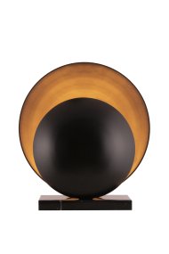 Orbit 32cm Schwarz tischlampe Von Globen Lighting - Die Metallschirme sind mit einem Marmorsockel kombiniert, der der Leuchte einen ästhetisch ansprechenden Ausdruck verleiht.