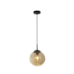 Punch Ø25 Sekt Von Searchlight - Das leicht konkave Glas bildet in Kombination mit dem schwarzen Metallgestell einen modernen und eleganten Kontrast, der zu vielen verschiedenen Einrichtungsstilen passt.
