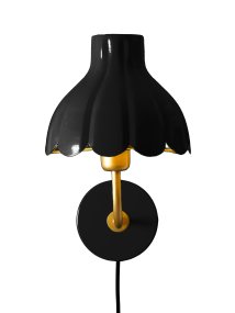 Wells 35cm Schwarz leselampe Von PR Home - Mit ihren femininen Formen und harmonischen Farben verleiht Wells Ihrem Zuhause Pers&ouml;nlichkeit und Eleganz.