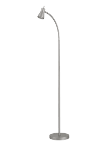 Boden Silber stehlampe Von Aneta Lighting - Die Stehleuchte Boden besticht durch ihr stilvolles und funktionales Design und eignet sich perfekt als Leselampe neben dem Sofa oder Lieblingssessel.