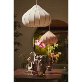 Zubeda Ø60 Braun hängelampe Von Light & Living - Zubeda ist eine stilvolle Pendelleuchte mit einem naturbraunen Leinenschirm.