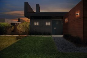 Bow Dunkelgrau Von Ledvance - Bow&nbsp;&auml;r idealisk f&ouml;r att framh&auml;va din fasad eller uteplats och ger en unik och stilfull belysning f&ouml;r b&aring;de privata och offentliga milj&ouml;er.