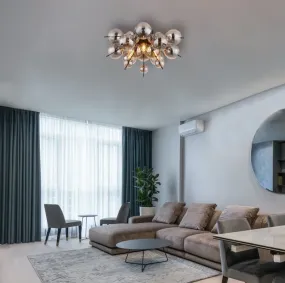 Udo Ø55 Rauchfarben deckenleuchte Von Globo Lighting - Perfekt f&ouml;r vardagsrum, sovrum eller matsalar d&auml;r den bidrar till en stilfull och inbjudande milj&ouml;.