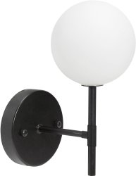 Sigma 25cm Schwarz badezimmerlampe Von PR Home - Bitte beachten Sie, dass es sich bei dieser Leuchte um eine Festinstallation handelt und kein separater Stecker und Anschlusskabel im Lieferumfang enthalten ist.