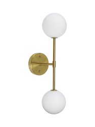 Sigma 50cm Gold badezimmerlampe Von PR Home - Bitte beachten Sie, dass es sich bei dieser Leuchte um eine Festinstallation handelt und kein separater Stecker und Anschlusskabel im Lieferumfang enthalten ist.