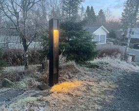 Trius 100cm Anthrazit pollarleuchten Von Westal - Klimaneutraler Poller aus stranggepresstem Aluminium mit symmetrischem Licht.