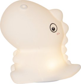 Dinosaur Weiß kinderlampe Von Star Trading - Dinosaurier ist ein bezauberndes Nachtlicht mit Touch-Funktion, das ein sanftes und angenehmes Licht verbreitet.