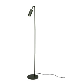Curve Dunkelgrün stehlampe Von By Rydéns - Die Stehleuchte Curve ist eine stilvolle und elegante Lampe aus Metall mit matt-dunkelgrüner Oberfläche.
