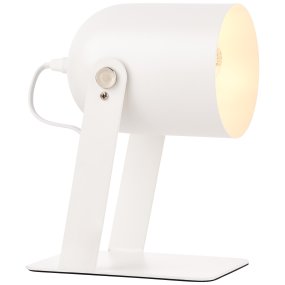 Yan 24cm Weiß Von Brilliant - Die Tischlampe Yan eignet sich perfekt als stimmungsvolle Beleuchtung in Ihrem Wohnzimmer.