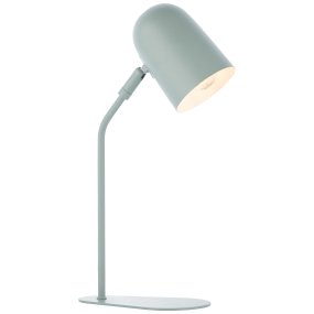 Tong 38cm Mattgrün schreibtischlampe Von Brilliant - Die helle Farbe erzeugt ein Gefühl von Leichtigkeit und das Design fügt sich harmonisch in natürliche Elemente ein.