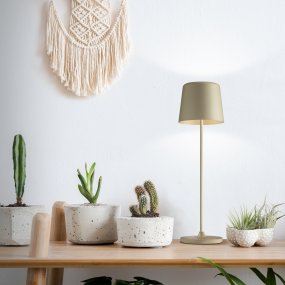 Kaami 37cm Matter Cappuccino tragbare Von Brilliant - Mit seiner hohen IP44-Einstufung ist es wetterfest und perfekt f&uuml;r den Au&szlig;en- und Innenbereich geeignet.