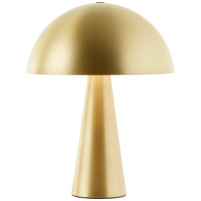 Sigrun 33cm Mattgold tischlampe Von Brilliant - Die Tischleuchte Sigrun ist eine stilvolle und elegante Leuchte aus Metall mit einem modernen Finish in Mattgold.
