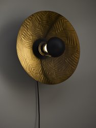 Ribble Ø35 Schwarz wandlampe Von PR Home - Schwarzes Kunststoffkabel 190cm mit Netzschalter ca.